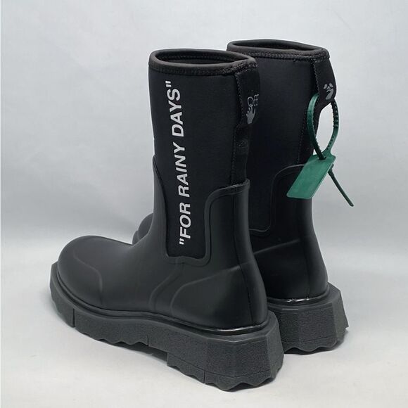 Off-White Sponge Rubber Rain Boots size 41 - Picture 4 of 12